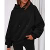 imagePRETTYGARDEN Womens 2025 Oversized Hoodies Sweatshirt Long Sleeve Loose Fit Going Out Tops Trendy Casual Fall Fashion OutfitsBlack