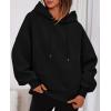 imagePRETTYGARDEN Womens 2025 Oversized Hoodies Sweatshirt Long Sleeve Loose Fit Going Out Tops Trendy Casual Fall Fashion OutfitsBlack