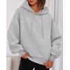imagePRETTYGARDEN Womens 2025 Oversized Hoodies Sweatshirt Long Sleeve Loose Fit Going Out Tops Trendy Casual Fall Fashion OutfitsLight Grey