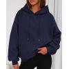 imagePRETTYGARDEN Womens 2025 Oversized Hoodies Sweatshirt Long Sleeve Loose Fit Going Out Tops Trendy Casual Fall Fashion OutfitsNavy Blue
