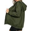 imagePRETTYGARDEN Womens 2025 Zip Up Y2K Hoodies Casual Long Sleeve Sweatshirts Fall Spring Track Jackets with PocketsArmy Green