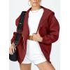 imagePRETTYGARDEN Womens 2025 Zip Up Y2K Hoodies Casual Long Sleeve Sweatshirts Fall Spring Track Jackets with PocketsBrown Red
