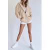 imagePRETTYGARDEN Womens 2025 Zip Up Y2K Hoodies Casual Long Sleeve Sweatshirts Fall Spring Track Jackets with PocketsLight Khaki