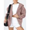 imagePRETTYGARDEN Womens 2025 Zip Up Y2K Hoodies Casual Long Sleeve Sweatshirts Fall Spring Track Jackets with PocketsNutmeg