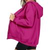 imagePRETTYGARDEN Womens 2025 Zip Up Y2K Hoodies Casual Long Sleeve Sweatshirts Fall Spring Track Jackets with PocketsRose Red