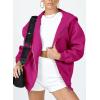imagePRETTYGARDEN Womens 2025 Zip Up Y2K Hoodies Casual Long Sleeve Sweatshirts Fall Spring Track Jackets with PocketsRose Red