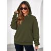 imagePRETTYGARDEN Womens Oversized Hoodie Sweatshirts 2025 Fall Casual Ruched Long Sleeve Hooded Pullover Y2K Tops Trendy ClothesArmy Green