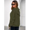 imagePRETTYGARDEN Womens Oversized Hoodie Sweatshirts 2025 Fall Casual Ruched Long Sleeve Hooded Pullover Y2K Tops Trendy ClothesArmy Green