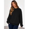 imagePRETTYGARDEN Womens Oversized Hoodie Sweatshirts 2025 Fall Casual Ruched Long Sleeve Hooded Pullover Y2K Tops Trendy ClothesBlack