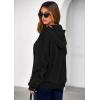 imagePRETTYGARDEN Womens Oversized Hoodie Sweatshirts 2025 Fall Casual Ruched Long Sleeve Hooded Pullover Y2K Tops Trendy ClothesBlack