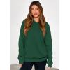 imagePRETTYGARDEN Womens Oversized Hoodie Sweatshirts 2025 Fall Casual Ruched Long Sleeve Hooded Pullover Y2K Tops Trendy ClothesDark Green
