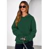 imagePRETTYGARDEN Womens Oversized Hoodie Sweatshirts 2025 Fall Casual Ruched Long Sleeve Hooded Pullover Y2K Tops Trendy ClothesDark Green