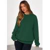 imagePRETTYGARDEN Womens Oversized Hoodie Sweatshirts 2025 Fall Casual Ruched Long Sleeve Hooded Pullover Y2K Tops Trendy ClothesDark Green