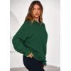 imagePRETTYGARDEN Womens Oversized Hoodie Sweatshirts 2025 Fall Casual Ruched Long Sleeve Hooded Pullover Y2K Tops Trendy ClothesDark Green