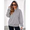 imagePRETTYGARDEN Womens Oversized Hoodie Sweatshirts 2025 Fall Casual Ruched Long Sleeve Hooded Pullover Y2K Tops Trendy ClothesGrey