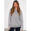 imagePRETTYGARDEN Womens Oversized Hoodie Sweatshirts 2025 Fall Casual Ruched Long Sleeve Hooded Pullover Y2K Tops Trendy ClothesGrey