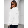 imagePRETTYGARDEN Womens Oversized Hoodie Sweatshirts 2025 Fall Casual Ruched Long Sleeve Hooded Pullover Y2K Tops Trendy ClothesWhite