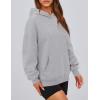 imagePRETTYGARDEN Womens Oversized Hoodies Fleece Hooded Sweatshirts Long Sleeve Pullover Tops 2025 Fall Outfits Winter ClothesGrey