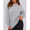 imagePRETTYGARDEN Womens Oversized Hoodies Fleece Hooded Sweatshirts Long Sleeve Pullover Tops 2025 Fall Outfits Winter ClothesGrey
