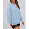 imagePRETTYGARDEN Womens Oversized Hoodies Fleece Hooded Sweatshirts Long Sleeve Pullover Tops 2025 Fall Outfits Winter ClothesLight Blue