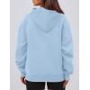 imagePRETTYGARDEN Womens Oversized Hoodies Fleece Hooded Sweatshirts Long Sleeve Pullover Tops 2025 Fall Outfits Winter ClothesLight Blue