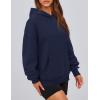 imagePRETTYGARDEN Womens Oversized Hoodies Fleece Hooded Sweatshirts Long Sleeve Pullover Tops 2025 Fall Outfits Winter ClothesNavy Blue