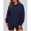 imagePRETTYGARDEN Womens Oversized Hoodies Fleece Hooded Sweatshirts Long Sleeve Pullover Tops 2025 Fall Outfits Winter ClothesNavy Blue