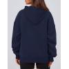 imagePRETTYGARDEN Womens Oversized Hoodies Fleece Hooded Sweatshirts Long Sleeve Pullover Tops 2025 Fall Outfits Winter ClothesNavy Blue
