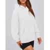 imagePRETTYGARDEN Womens Oversized Hoodies Fleece Hooded Sweatshirts Long Sleeve Pullover Tops 2025 Fall Outfits Winter ClothesWhite