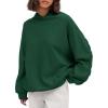 imagePRETTYGARDEN Womens Oversized Hoodie Sweatshirts 2025 Fall Casual Ruched Long Sleeve Hooded Pullover Y2K Tops Trendy ClothesDark Green