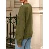 imagePRETTYGARDEN Fall Long Sleeve Cardigans for Women Trendy 2025 Open Front Winter Button Down Crewneck Soft Knit Sweater JacketArmy Green