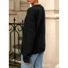 imagePRETTYGARDEN Fall Long Sleeve Cardigans for Women Trendy 2025 Open Front Winter Button Down Crewneck Soft Knit Sweater JacketBlack