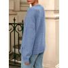 imagePRETTYGARDEN Fall Long Sleeve Cardigans for Women Trendy 2025 Open Front Winter Button Down Crewneck Soft Knit Sweater JacketBlue