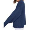 imagePRETTYGARDEN Womens Sweaters Fall 2025 Trendy Casual Crewneck Long Sleeve Cozy Knit Pullover Sweater Tops Winter ClothingDark Blue