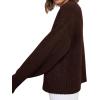 imagePRETTYGARDEN Womens Sweaters Fall 2025 Trendy Casual Crewneck Long Sleeve Cozy Knit Pullover Sweater Tops Winter ClothingDark Brown