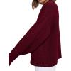 imagePRETTYGARDEN Womens Sweaters Fall 2025 Trendy Casual Crewneck Long Sleeve Cozy Knit Pullover Sweater Tops Winter ClothingWine Red