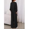 imagePRETTYGARDEN Womens 2 Piece Sets Long Sleeve Sweatshirt Wide Leg Pants Loose Matching Lounge Set Trendy Fall OutfitsBlack