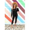imagePRETTYGARDEN Jumpsuits for Women Dressy 2025 Fall Long Sleeve Off Shoulder Elastic Waist Rompers One Piece Travel OutfitsAblack