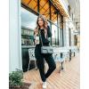 imagePRETTYGARDEN Jumpsuits for Women Dressy 2025 Fall Long Sleeve Off Shoulder Elastic Waist Rompers One Piece Travel OutfitsAblack