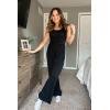 imagePRETTYGARDEN One Piece Jumpsuits 2025 Spring Sleeveless Tank Wide Leg Summer Casual Travel Airport Outfits Pants RompersBlack
