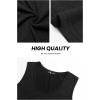imagePRETTYGARDEN One Piece Jumpsuits 2025 Spring Sleeveless Tank Wide Leg Summer Casual Travel Airport Outfits Pants RompersBlack