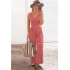 imagePRETTYGARDEN One Piece Jumpsuits 2025 Spring Sleeveless Tank Wide Leg Summer Casual Travel Airport Outfits Pants RompersPink