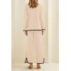 imagePRETTYGARDEN Womens 2 Piece Fall Knit Sweater Set Long Sleeve Tops Wide Leg Pants Sweatsuit Tracksuit Outfit Winter ClothingBeige