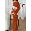 imagePRETTYGARDEN Womens 2 Piece Fall Knit Sweater Set Long Sleeve Tops Wide Leg Pants Sweatsuit Tracksuit Outfit Winter ClothingCaramel