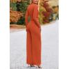imagePRETTYGARDEN Womens 2 Piece Sets 2025 Fall Long Sleeve Crop Tops Wide Leg Pants Matching Outfit Tracksuits Fashion ClothingBrick Red