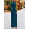 imagePRETTYGARDEN Womens 2 Piece Sets 2025 Fall Long Sleeve Crop Tops Wide Leg Pants Matching Outfit Tracksuits Fashion ClothingLake Blue