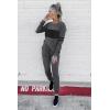 imagePRETTYGARDEN Womens 2 Piece Sets 2025 Long Sleeve Tops High Waisted Sweatpants Lounge Set Fall Fashion Travel OutfitsDark Grey