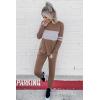 imagePRETTYGARDEN Womens 2 Piece Sets 2025 Long Sleeve Tops High Waisted Sweatpants Lounge Set Fall Fashion Travel OutfitsDark Khaki
