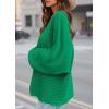 imagePRETTYGARDEN Womens Off The Shoulder Sweater Fall Fashion 2025 Pullover Long Sleeve Boat Neck Oversized Ribbed Knit TopsGreen