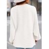 imagePRETTYGARDEN Womens Off The Shoulder Sweater Fall Fashion 2025 Pullover Long Sleeve Boat Neck Oversized Ribbed Knit TopsWhite